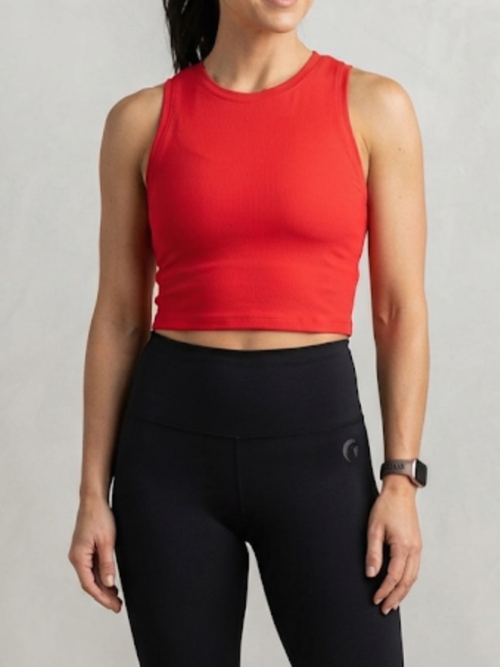ZYIA ACTIVE Stronger High Neck Crop Tank Small